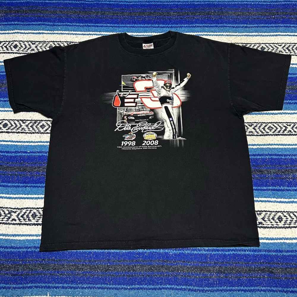 Dale Earnhardt Sr 2008 Daytona 500 10th Anniversary NASCAR Tee 2XL Chase